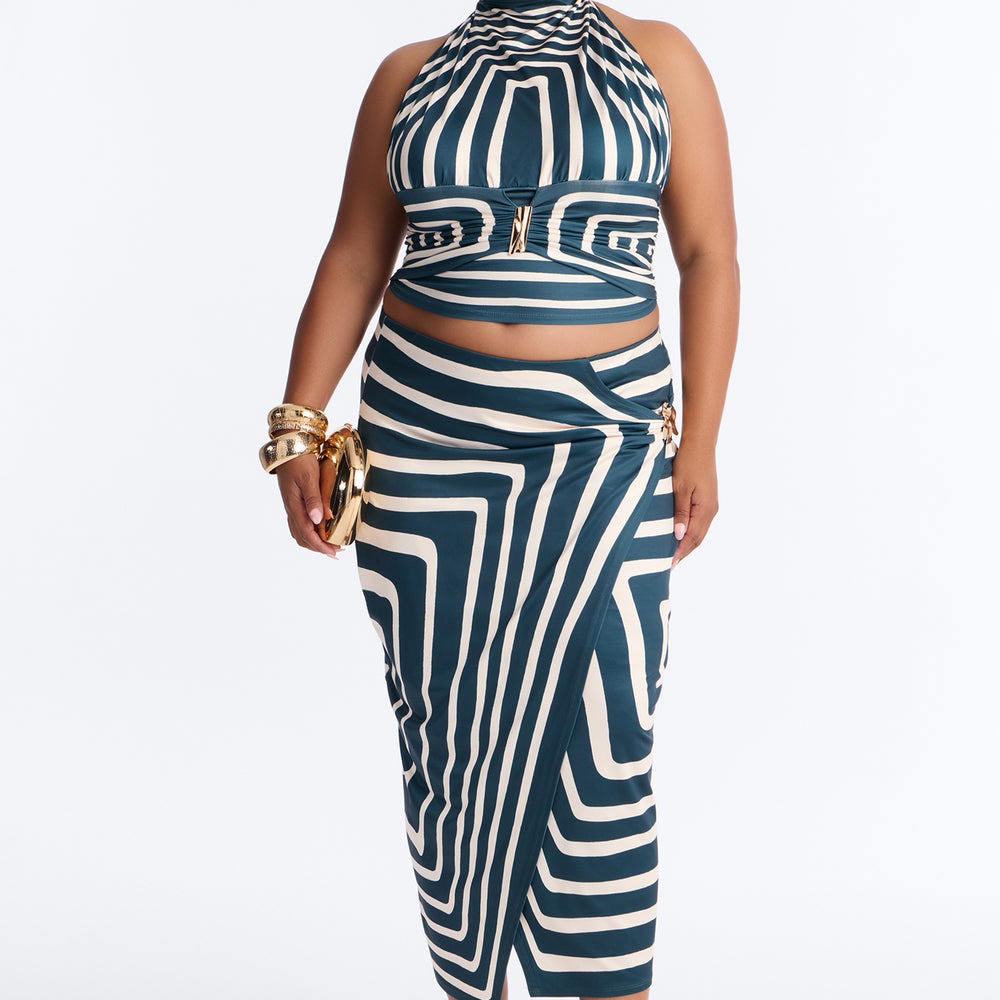 Alexia Wrap Skirt Set