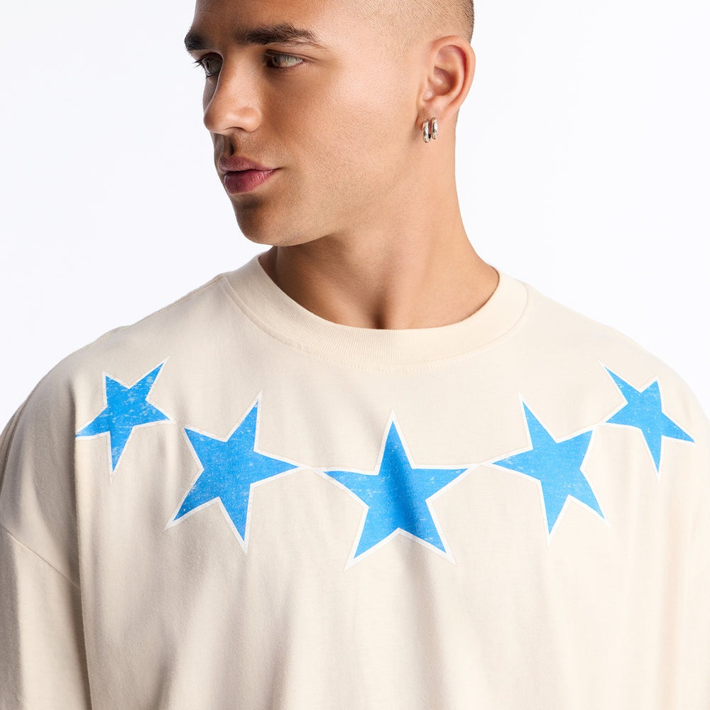 5 Star Boxy Short Sleeve Tee