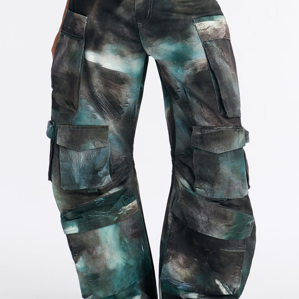 Alba Cargo Wide Leg Low Rise Pant 32â3