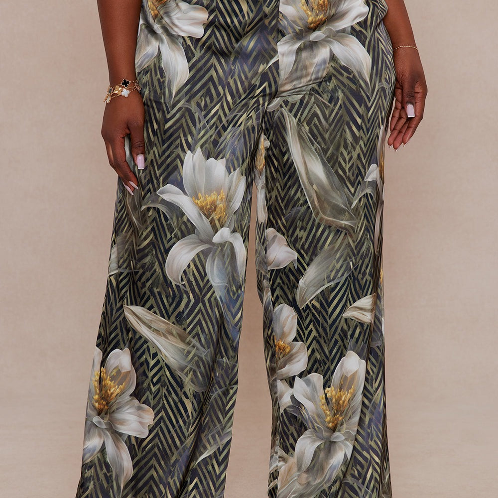 Alia Satin Wide Leg Pant