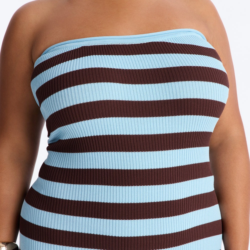 Alessi Striped Sweater Midi Dress