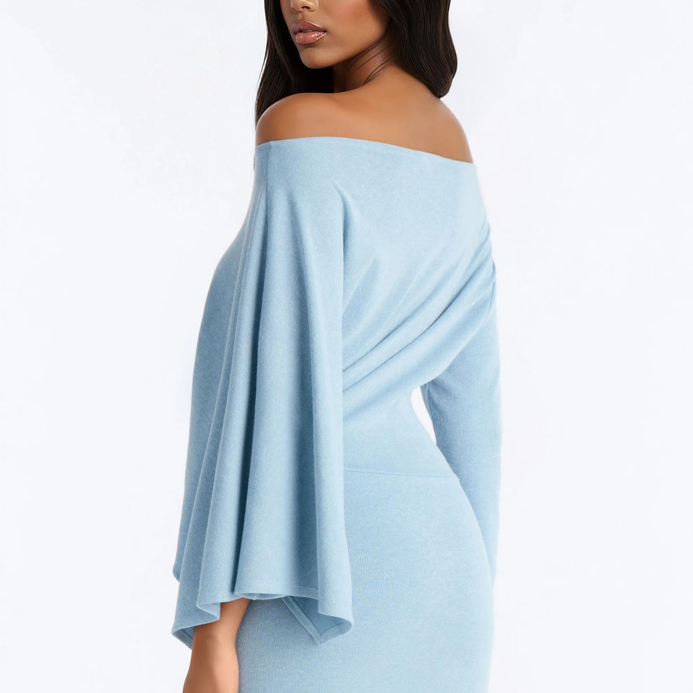 Alessia Off Shoulder Sweater Mini Dress