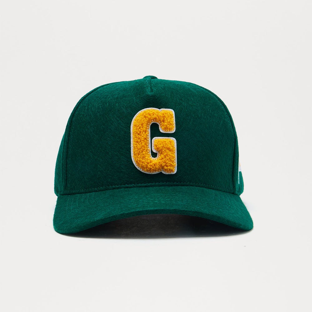 1St Gold Textured Structured Snapback Hat