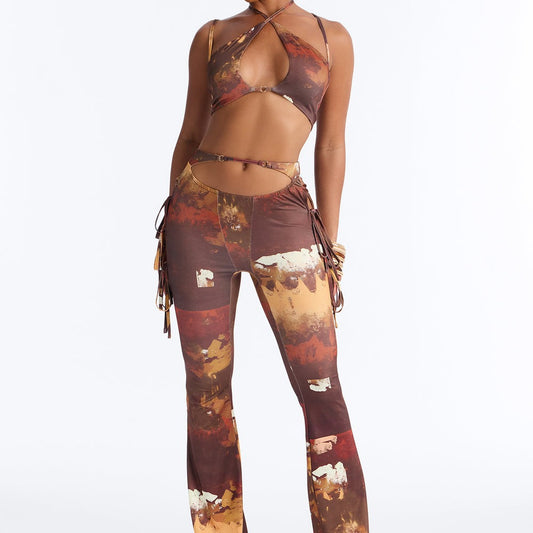 Adaline Halter Pant Set