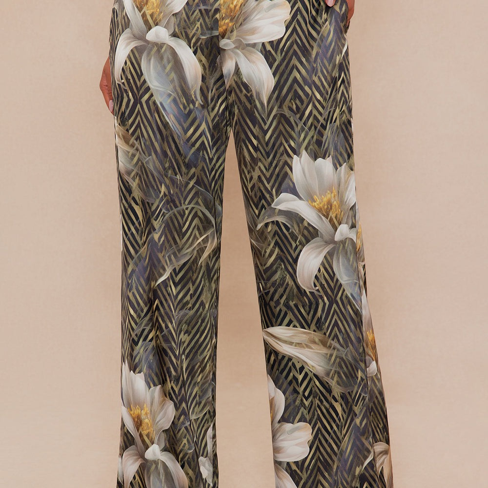 Alia Satin Wide Leg Pant