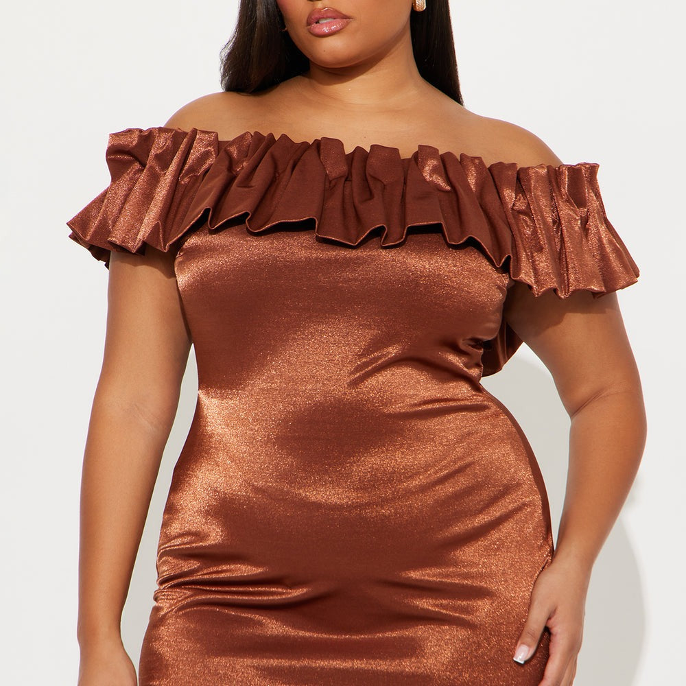 Alessia Off Shoulder Ruffle Mini Dress
