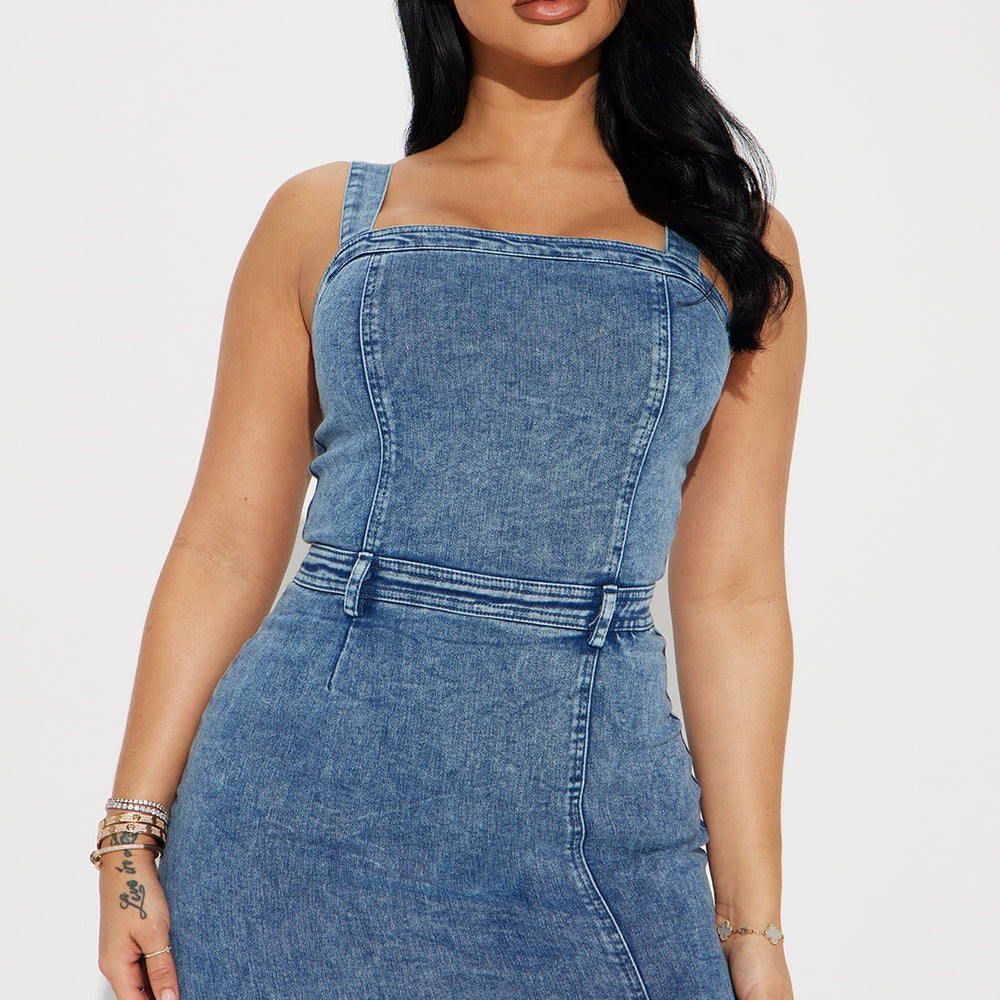 Addison Denim Maxi Dress