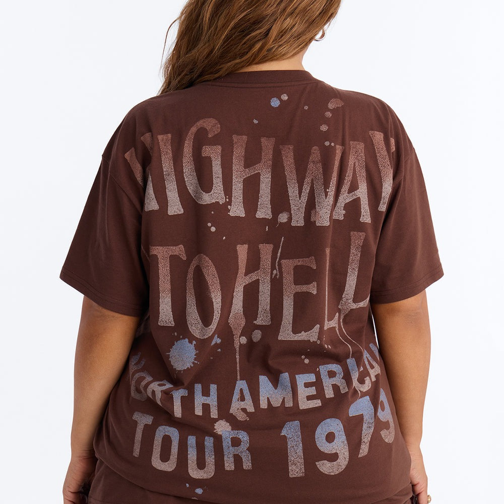 ACDC Highway To Hell Front And Back Tee