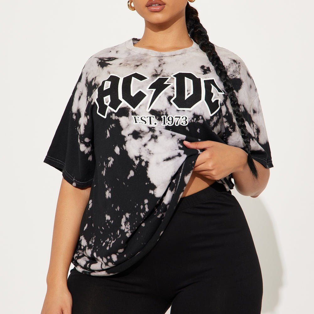 ACDC Electric Bleach Washed Tee