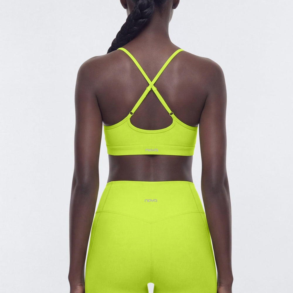 AirSculptâ¢ Cut Out Front X Back Sports Bra