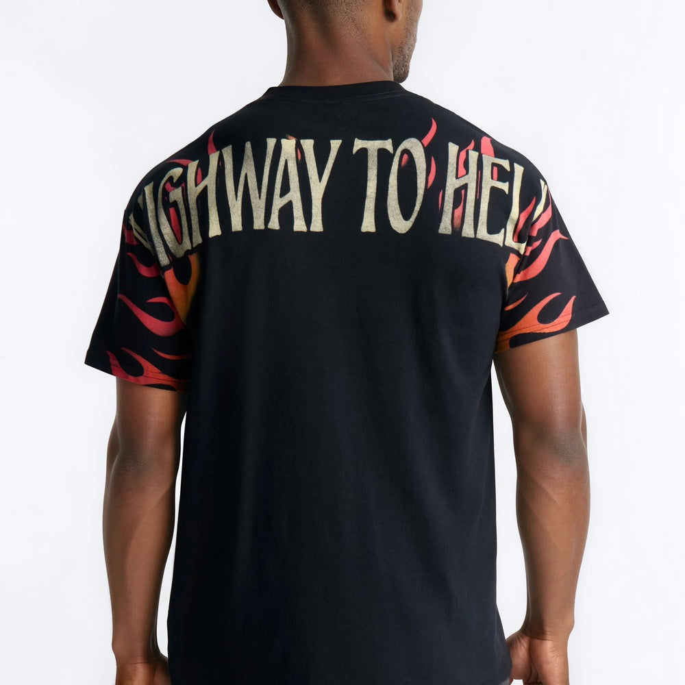 ACDC Highway To Hell All Over Print Short Sleeve Tee