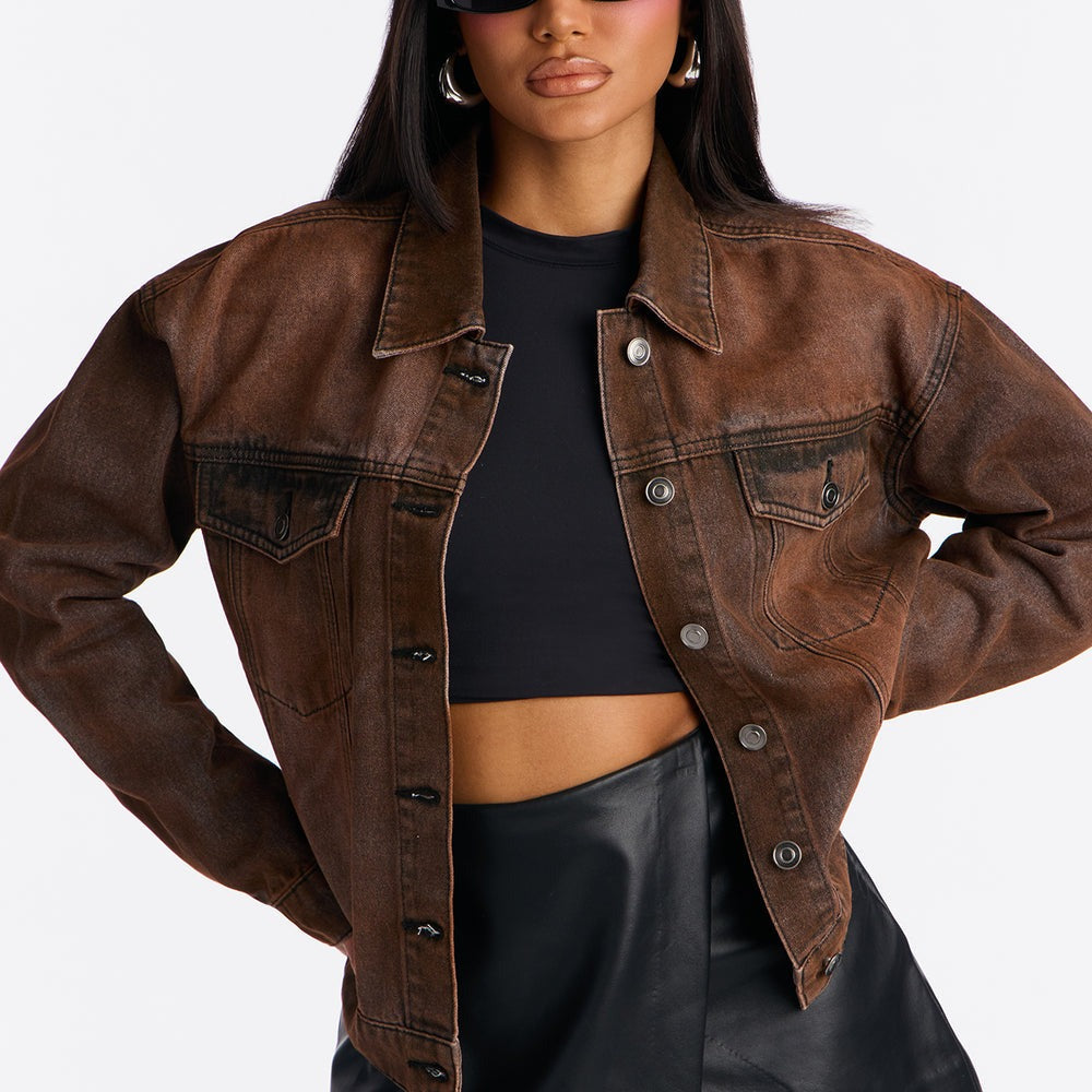 Abilene Coated Denim Trucker Jacket
