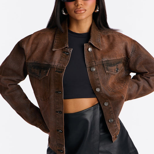 Abilene Coated Denim Trucker Jacket