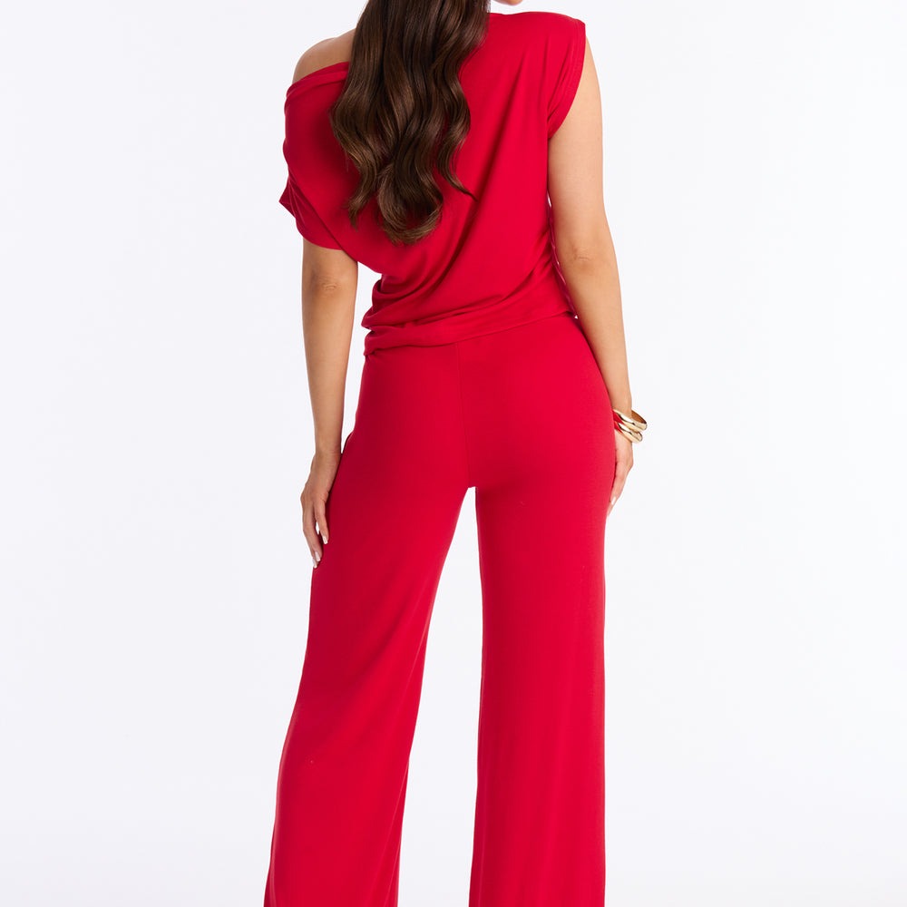 Alicia Off Shoulder Wide Leg Pant Set