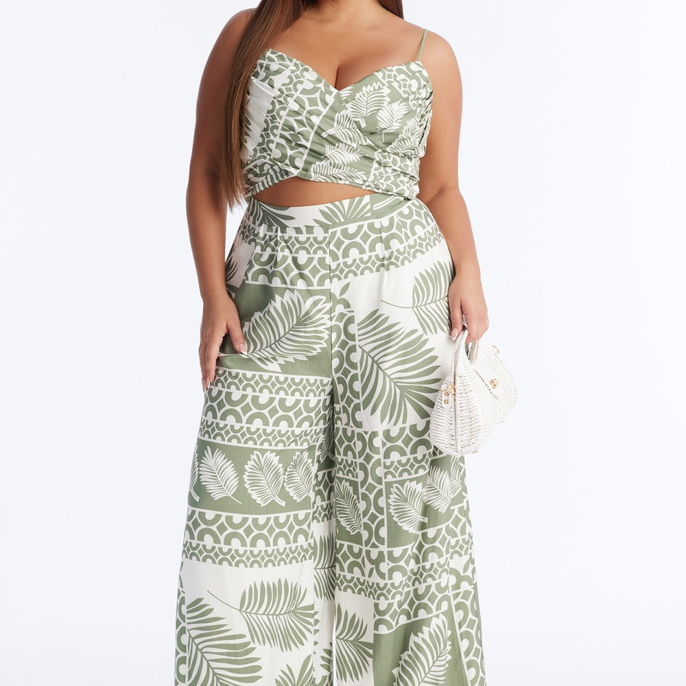 Abilene Cut Out Linen Jumpsuit