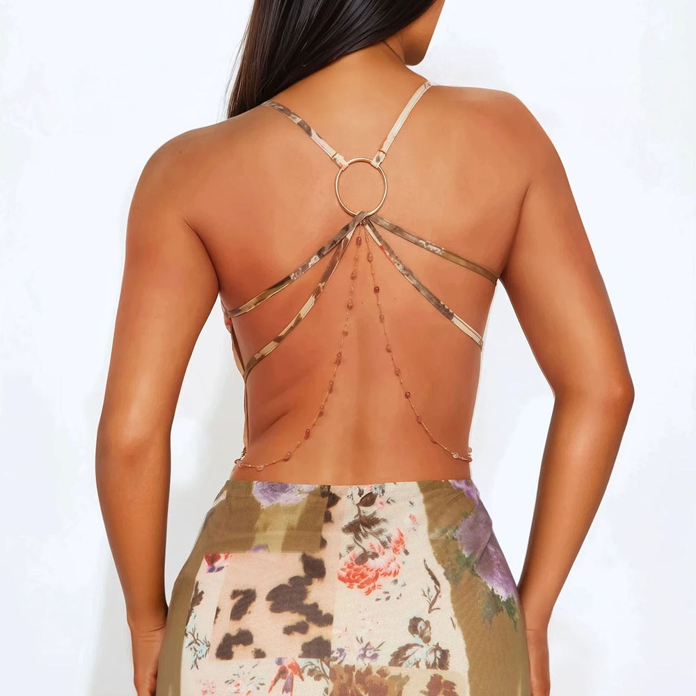 A Little Bliss Floral Mesh Mini Dress