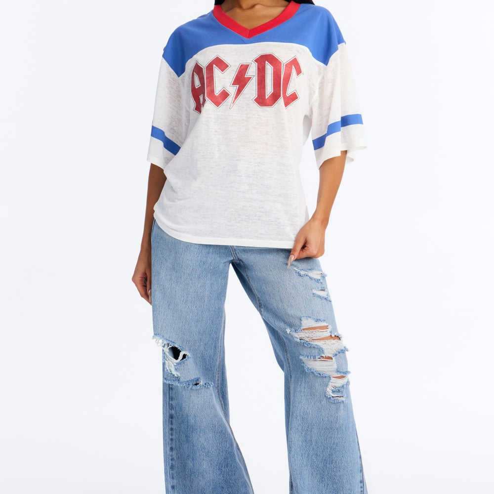 ACDC Burnout V-Neck Jersey
