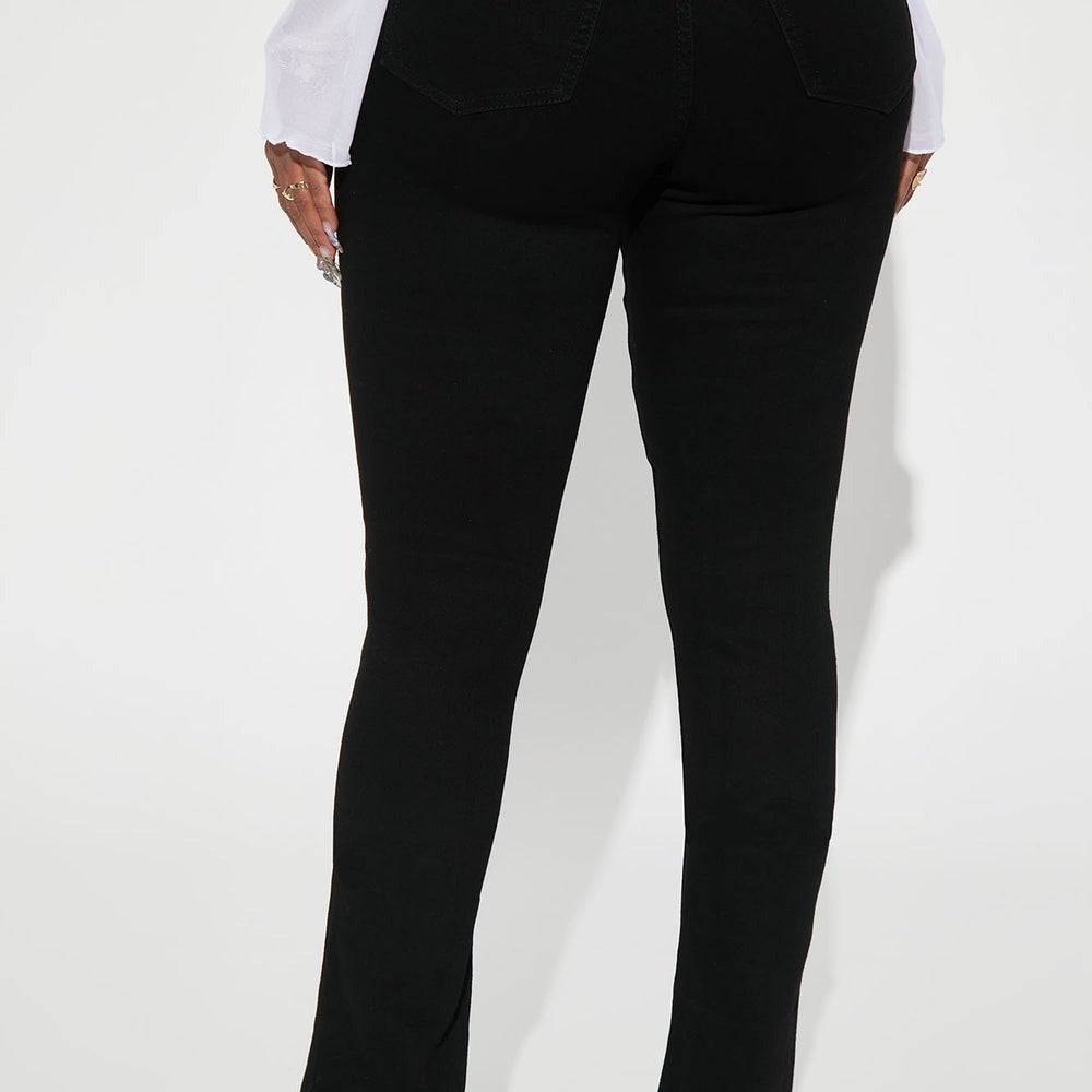 After Dark Ripped High Rise Stretch Bootcut Jeans