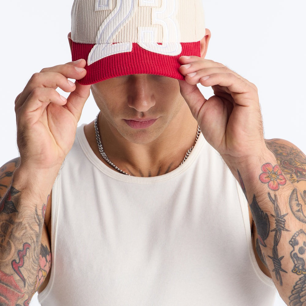 23 Patch Corduroy Snapback Hat