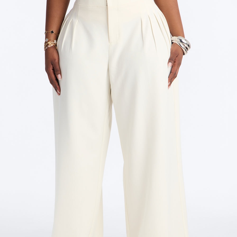 Adele Pleated Wide Leg Trouser Pant 33â3
