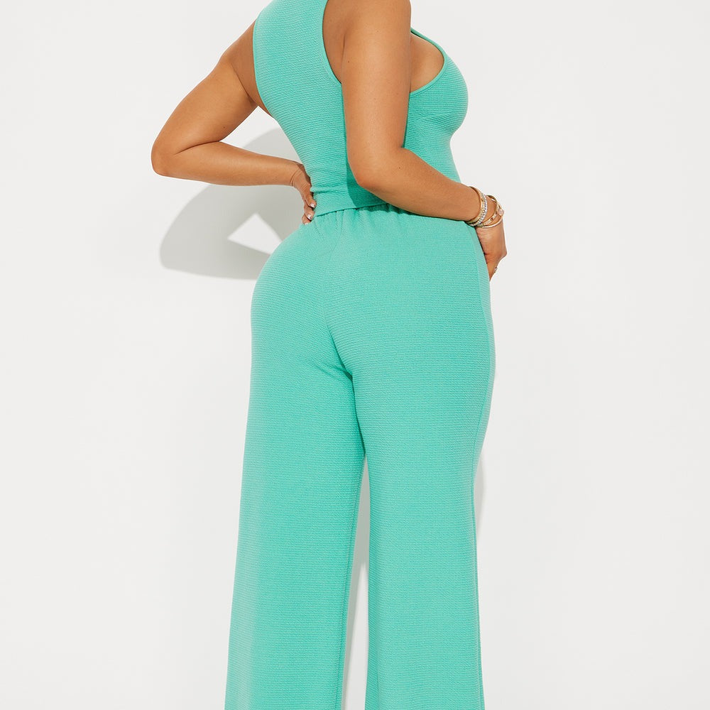 Alana Textured Wide Leg Pant Set