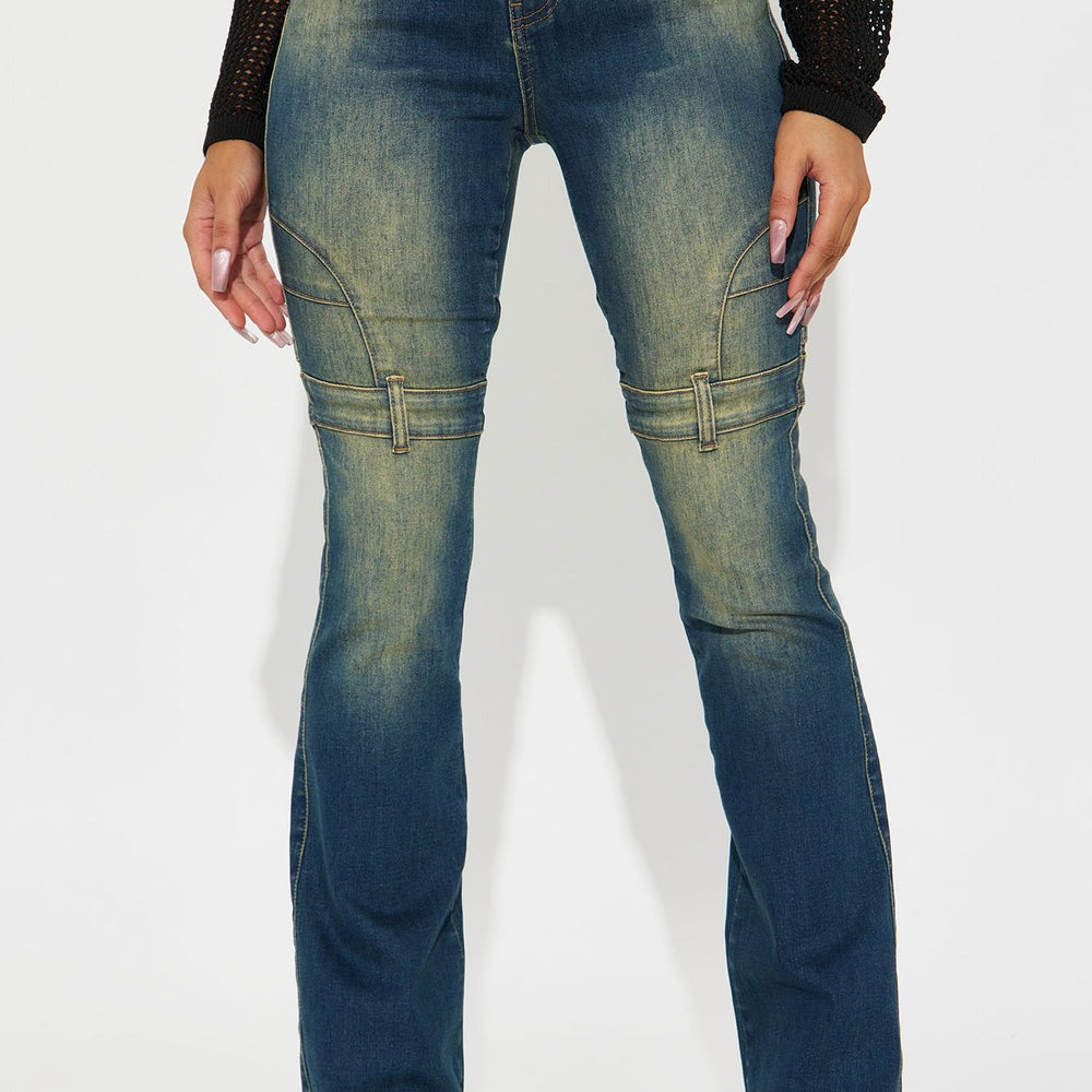 Aja Stretch Tinted Bootcut Jeans