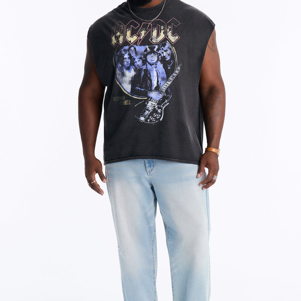 ACDC Vintage Oversized Muscle Tee