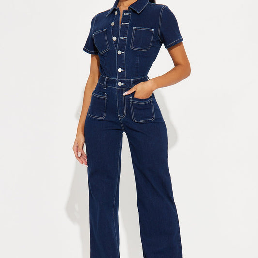 Adrianna Denim Jumpsuit