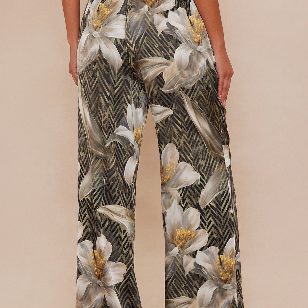 Alia Satin Wide Leg Pant