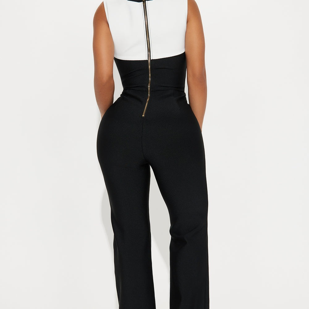 Ahead Of Schedule Bandage Jumpsuit