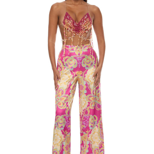 Addison Beaded Top Pant Set