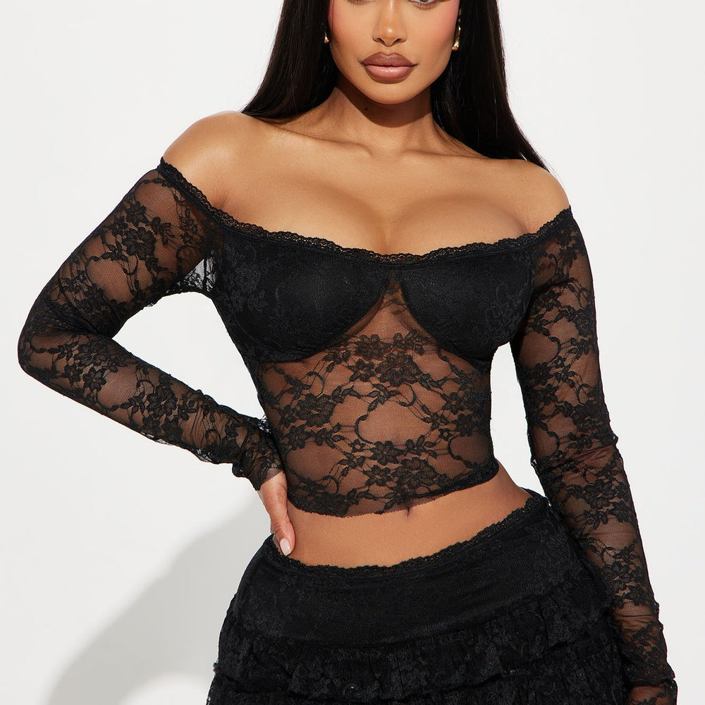 Adryana Ruffled Lace Skirt Set
