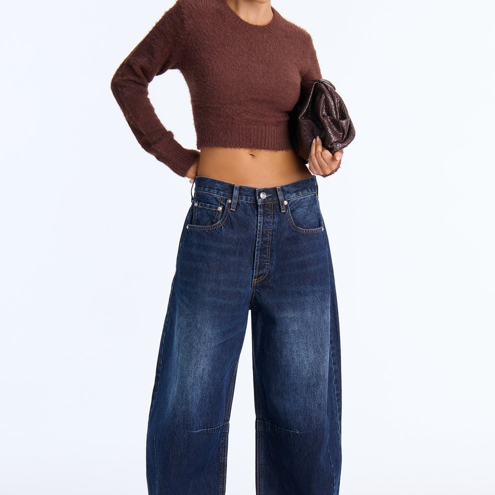 Alayna Crew Neck Fuzzy Sweater