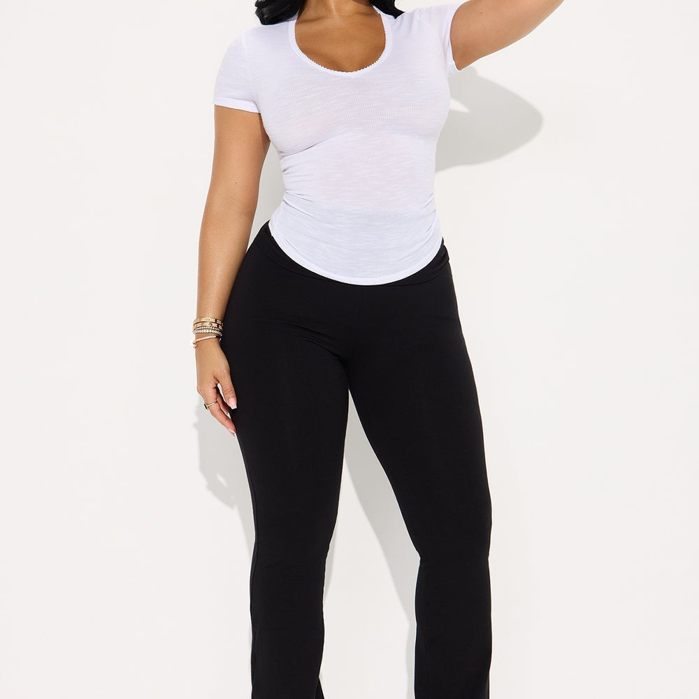 Adriana Foldover Flare Pant