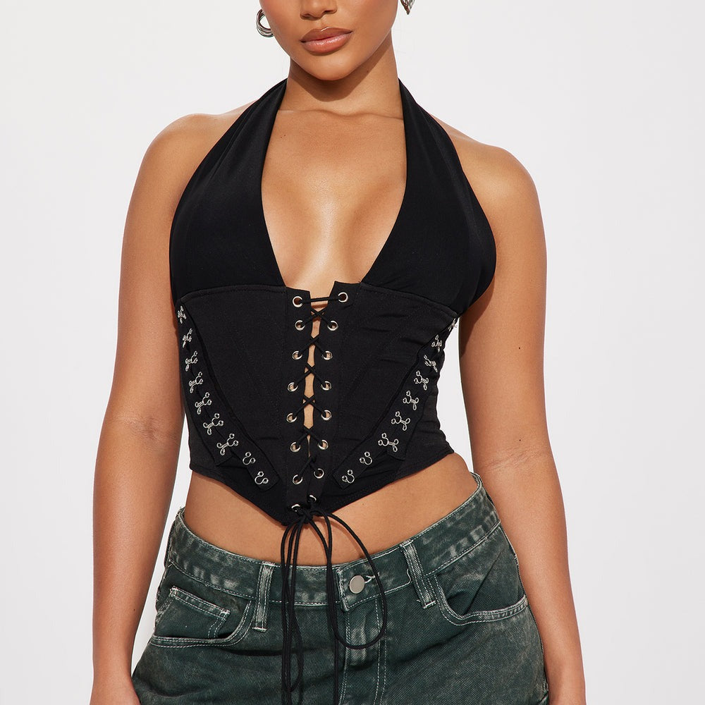 Alexis Lace Up Halter Top