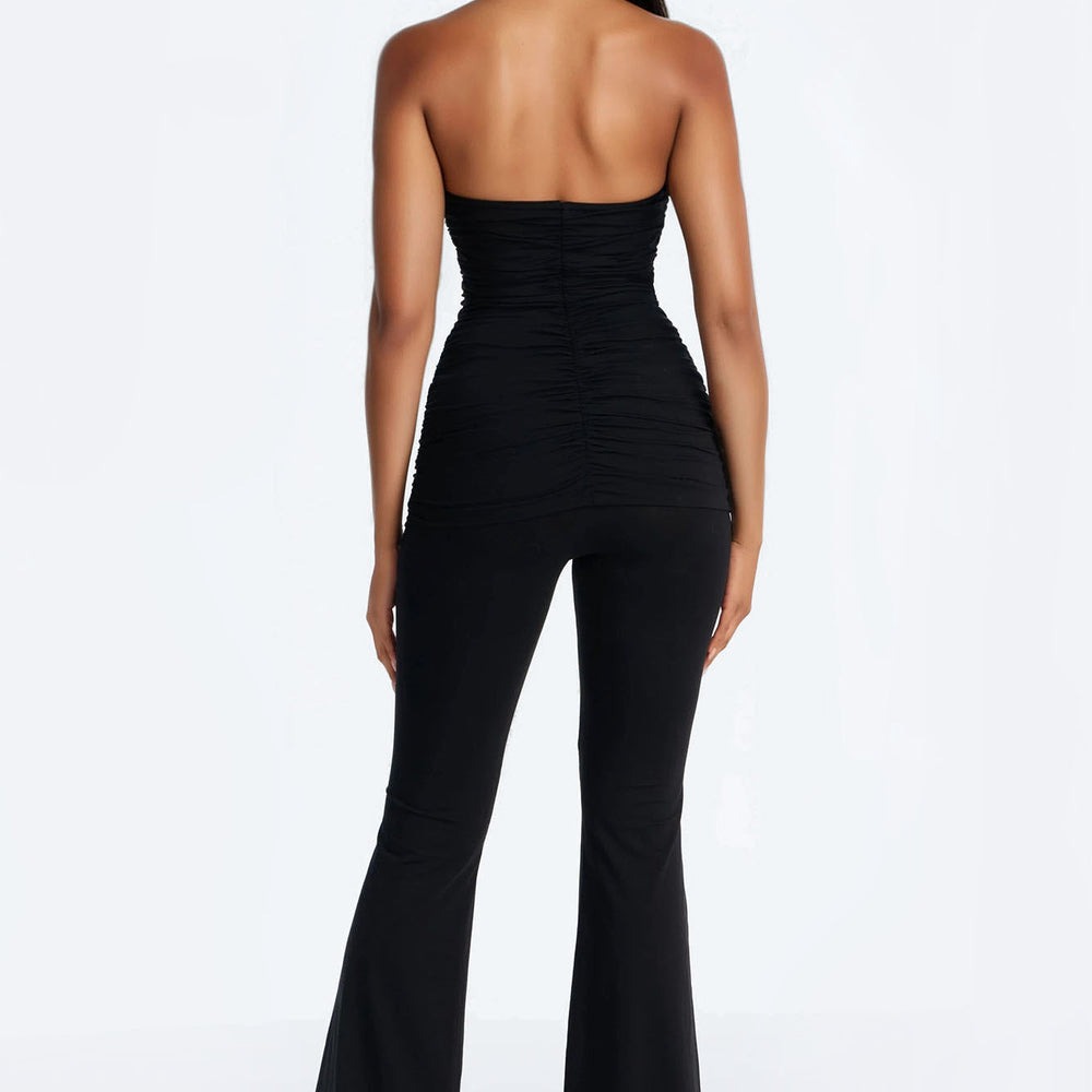 Adalina Ruched Flare Leg Pant Set