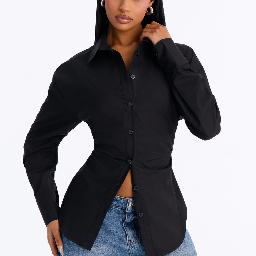 Alaia Poplin Button Up Shirt
