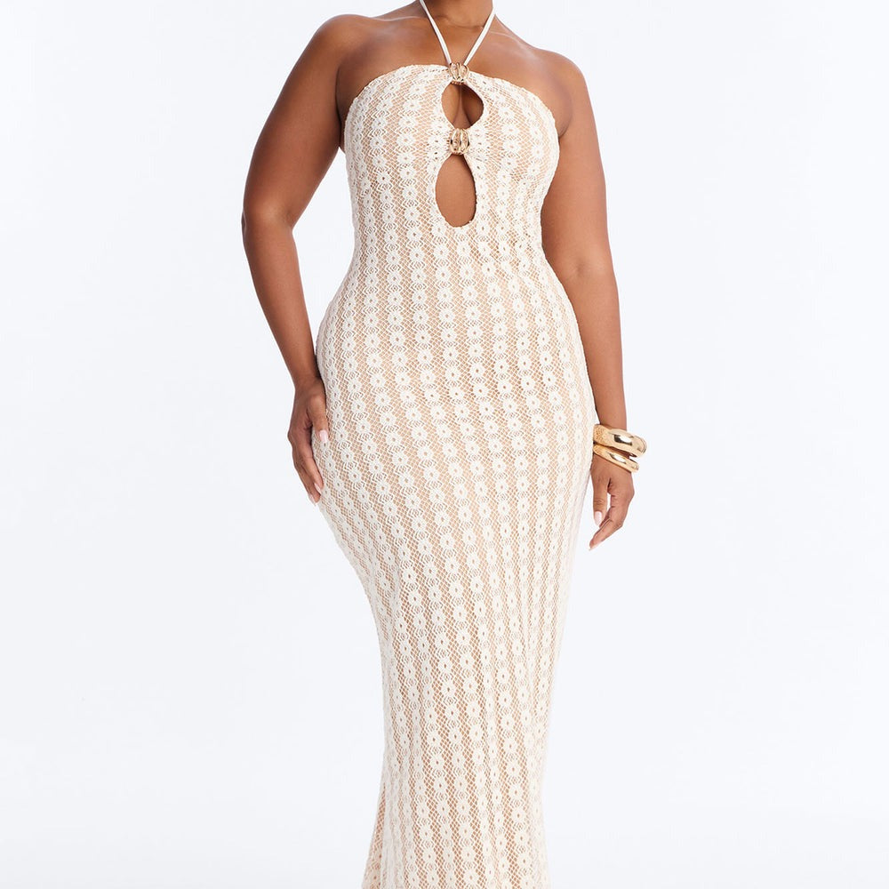 After Sunset Crochet Maxi Dress