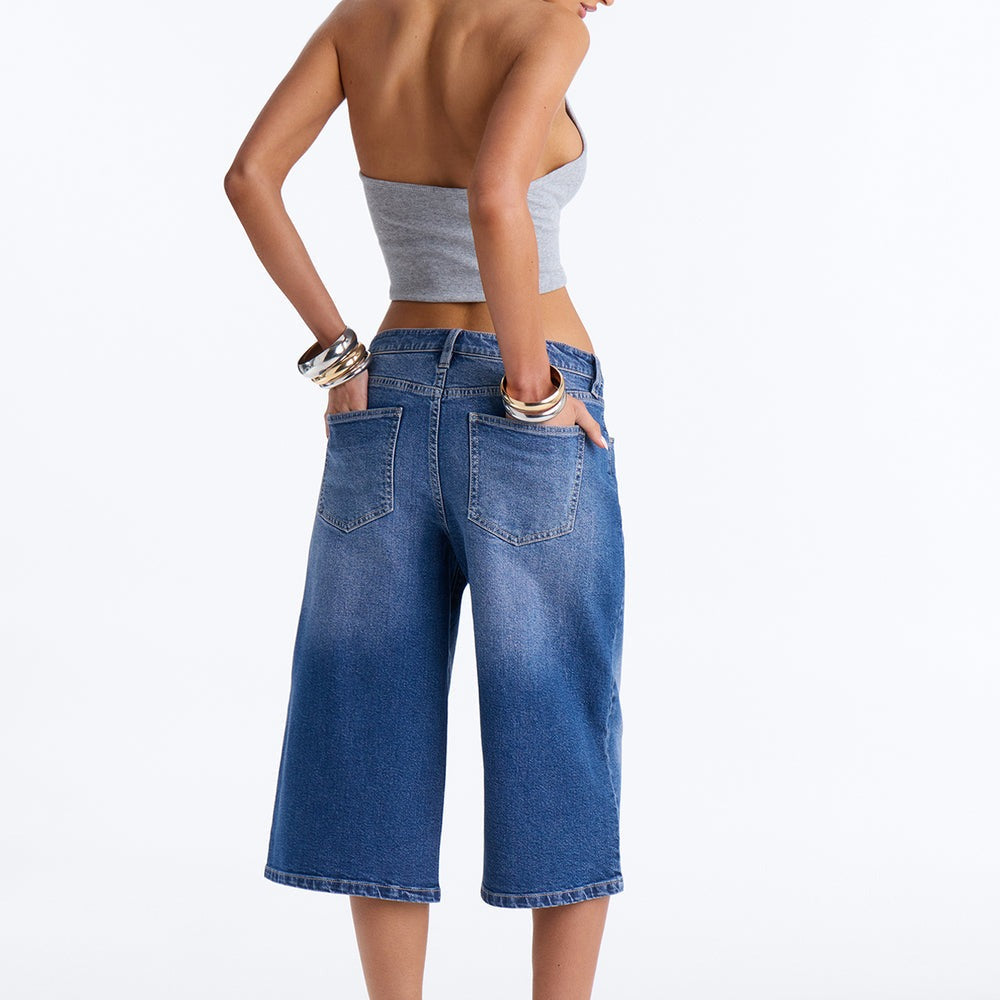 Addy Straight Leg Culotte Jeans