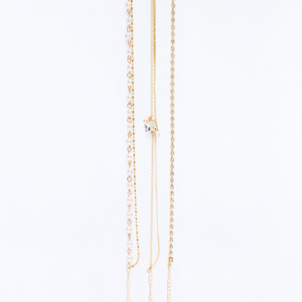 A Hint Of Sparkle 3 Piece Anklet Set