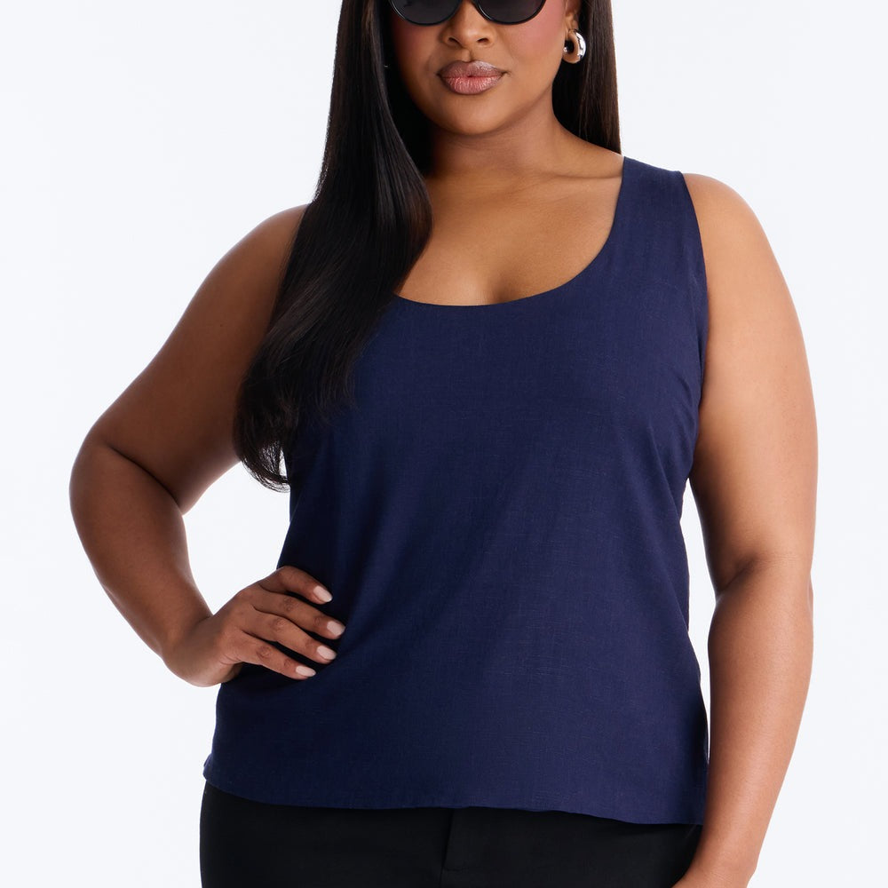 Alba Racerback Linen Top