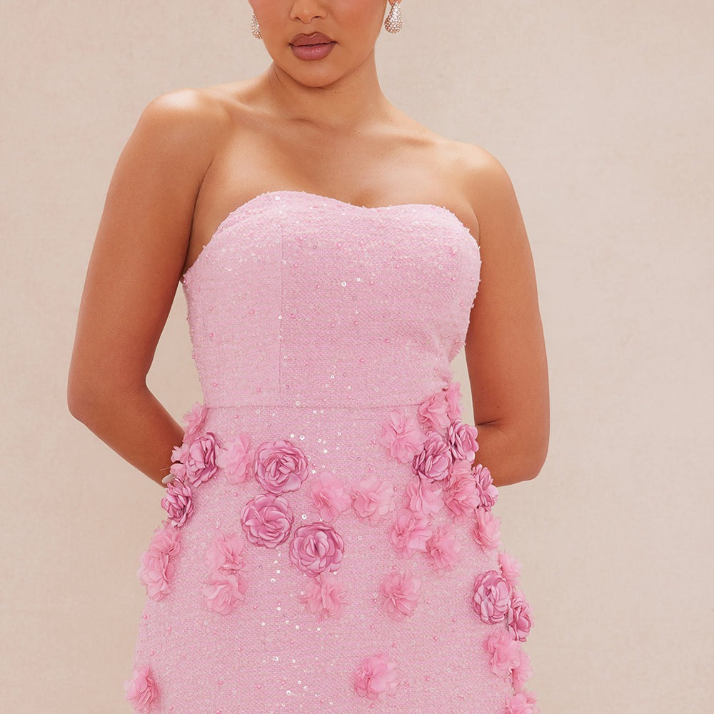 Adabelle Floral Applique Mini Dress