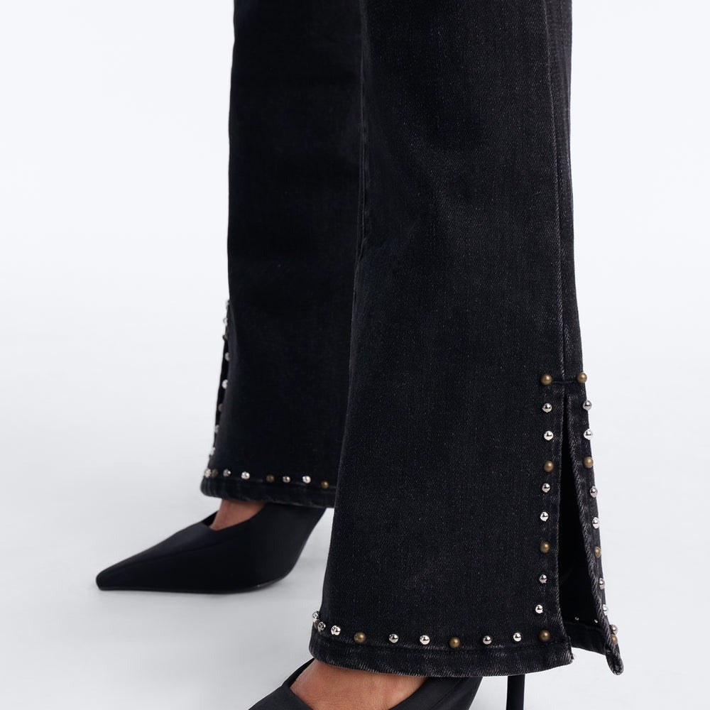 After Midnight Embellished Stretch Flare Jeans