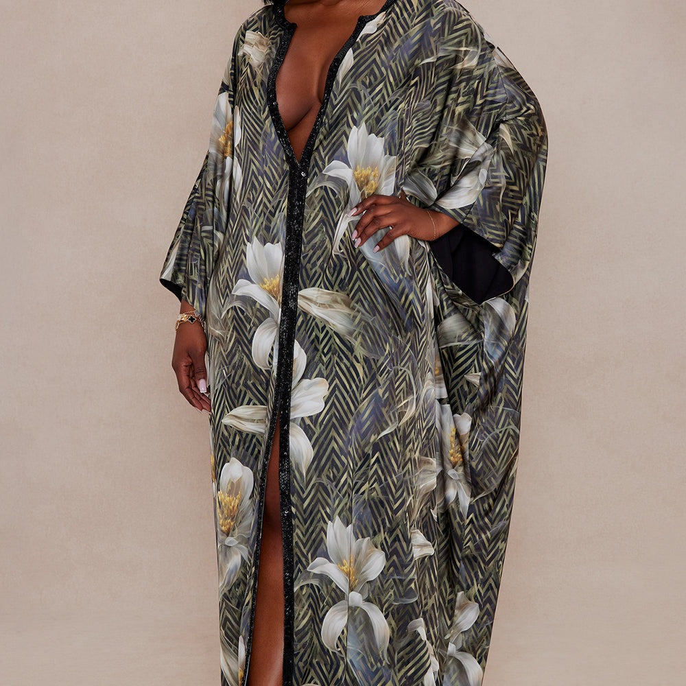 Alia Embellished Satin Maxi Dress