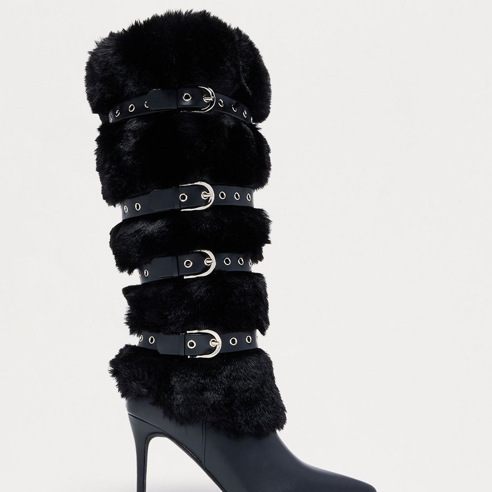 Albany Faux Fur Buckle Boots