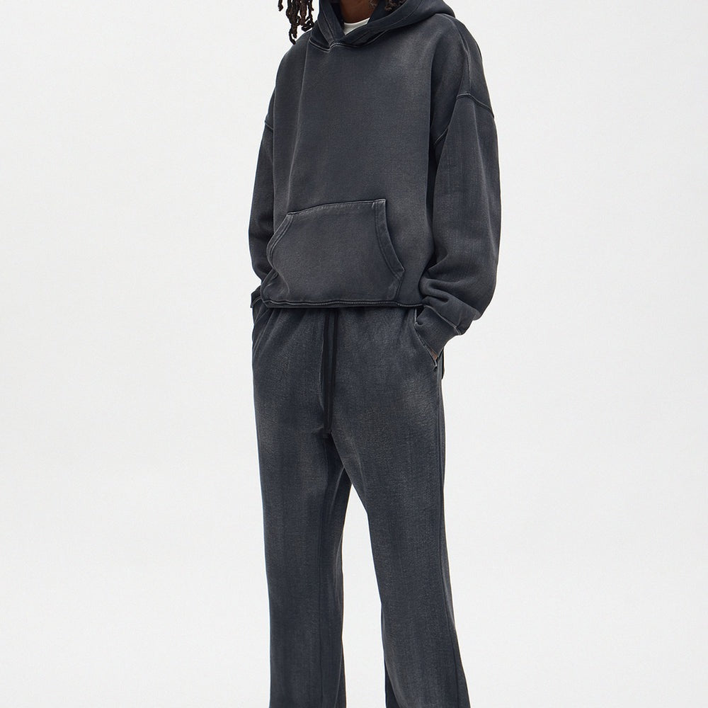 Acid Wash Heavyweight Slim Flare Sweatpants