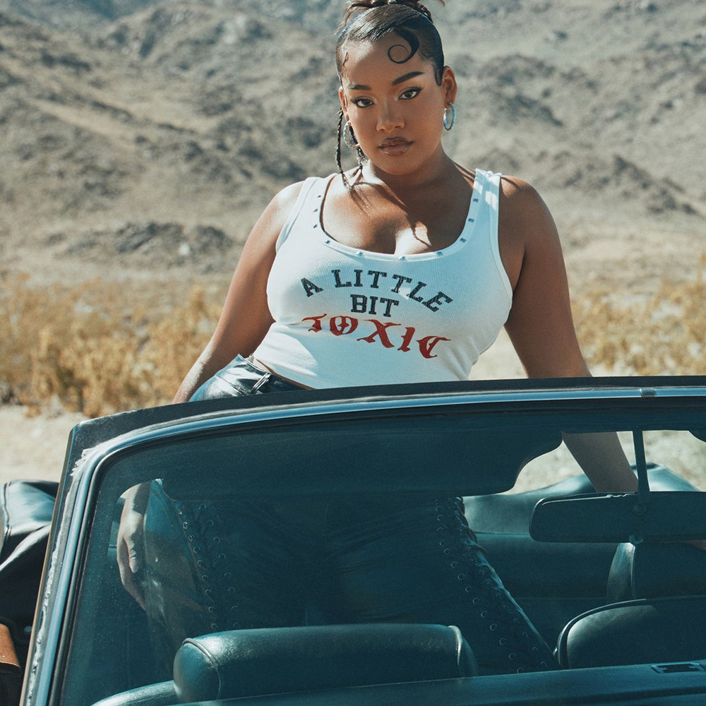 A Little Bit Toxic Studded Tank Top
