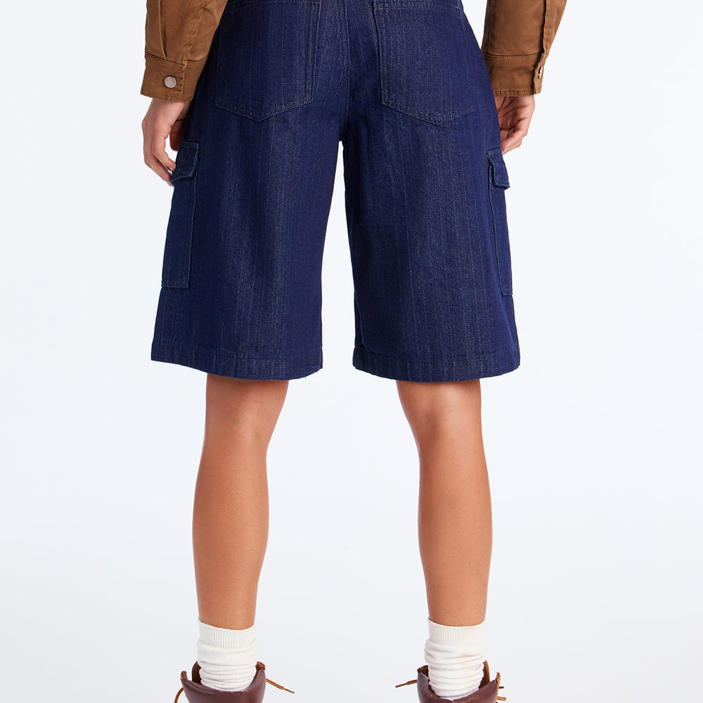 Academia Cargo Denim Jorts