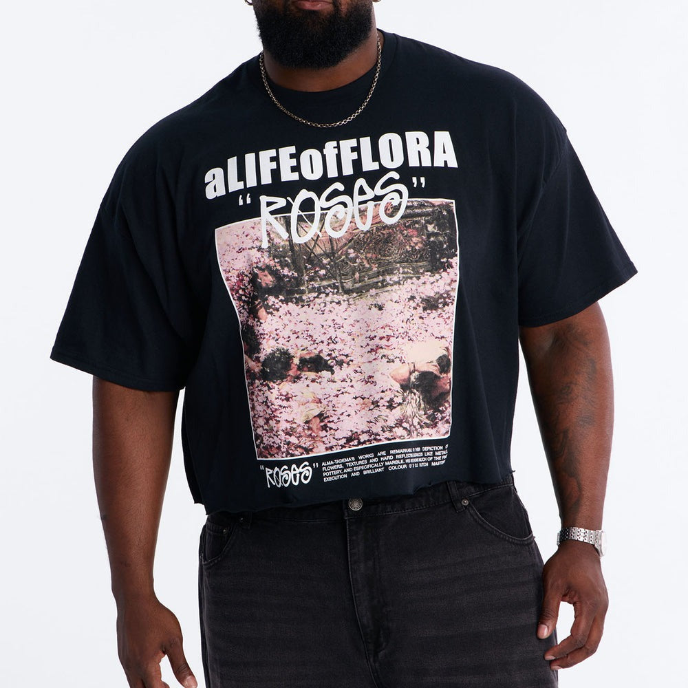 A Life Of Flora Oversized Short Sleeve Tee