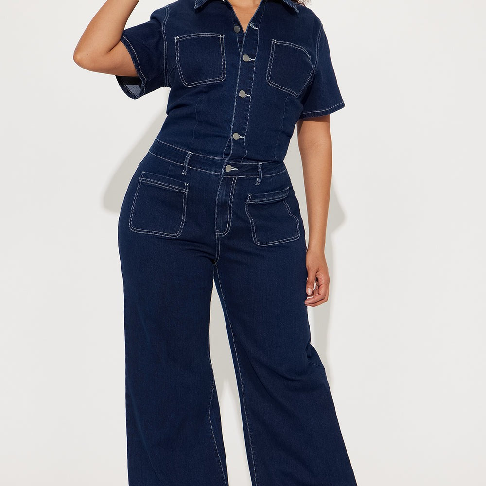 Adrianna Denim Jumpsuit